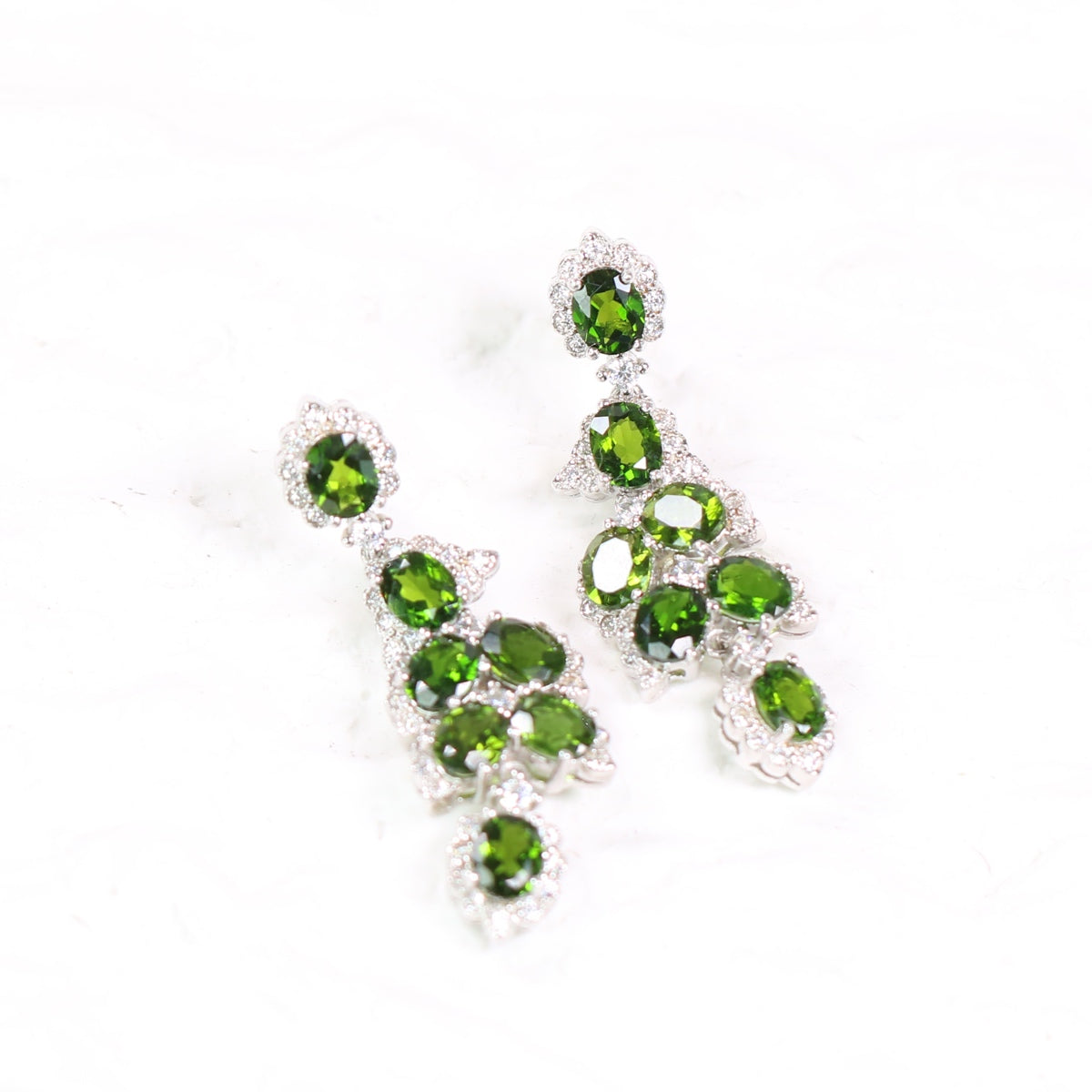 ONE S925 Natural Diopside Earring