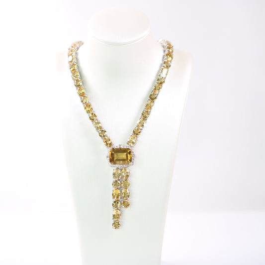 Customization Citrine Necklace - ONE