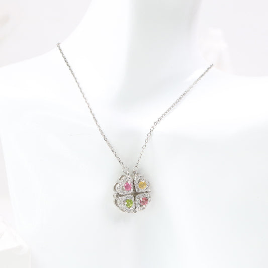 DP1144-15 S925 Silver Natural Tourmaline Necklace