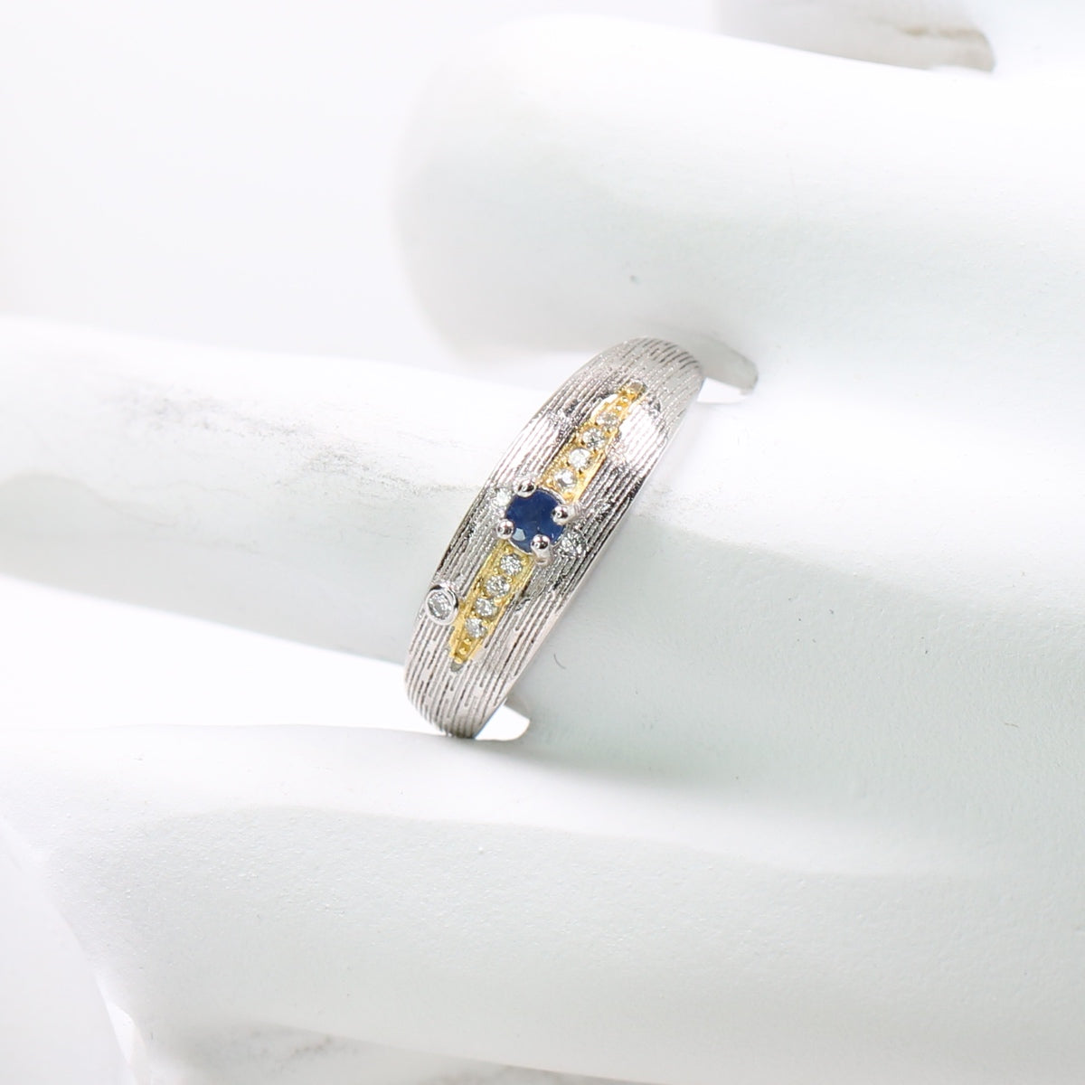 DP1144-20 S925 Silver Natural Sapphire Ring