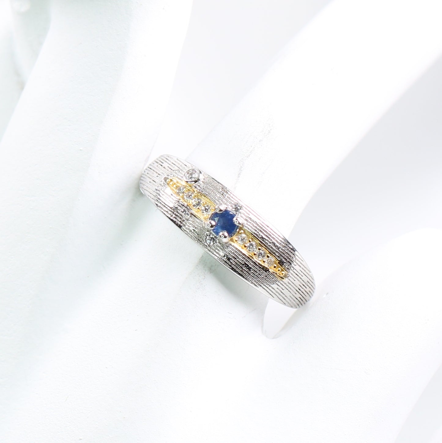 DP1144-20 S925 Silver Natural Sapphire Ring