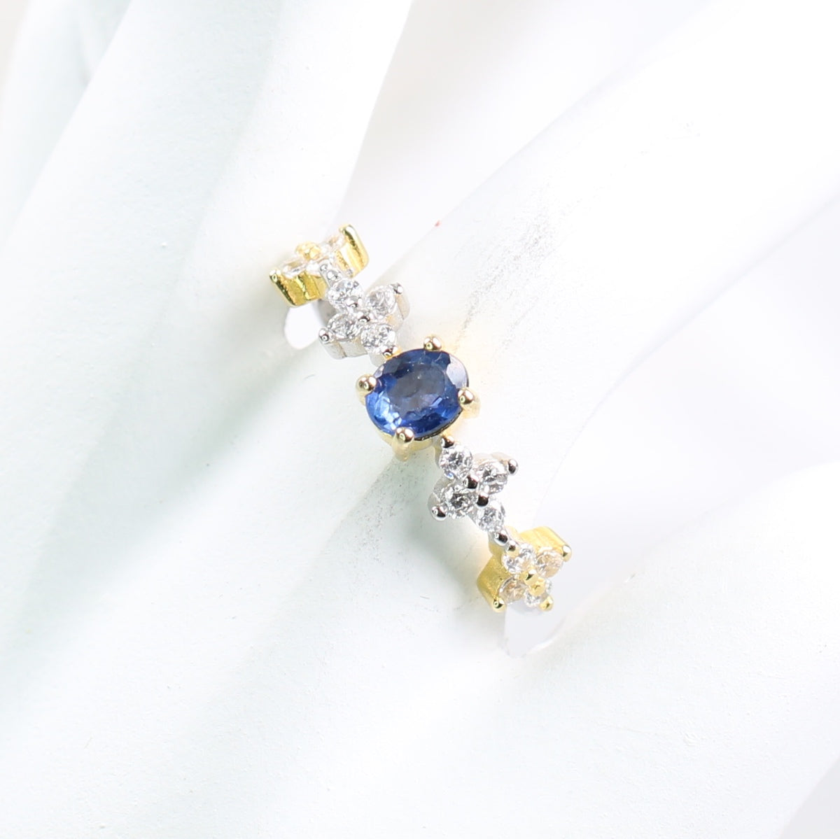 DP1144-19 S925 Silver Natural Sapphire Ring