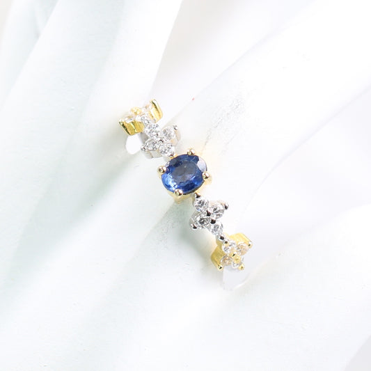 DP1144-19 S925 Silver Natural Sapphire Ring