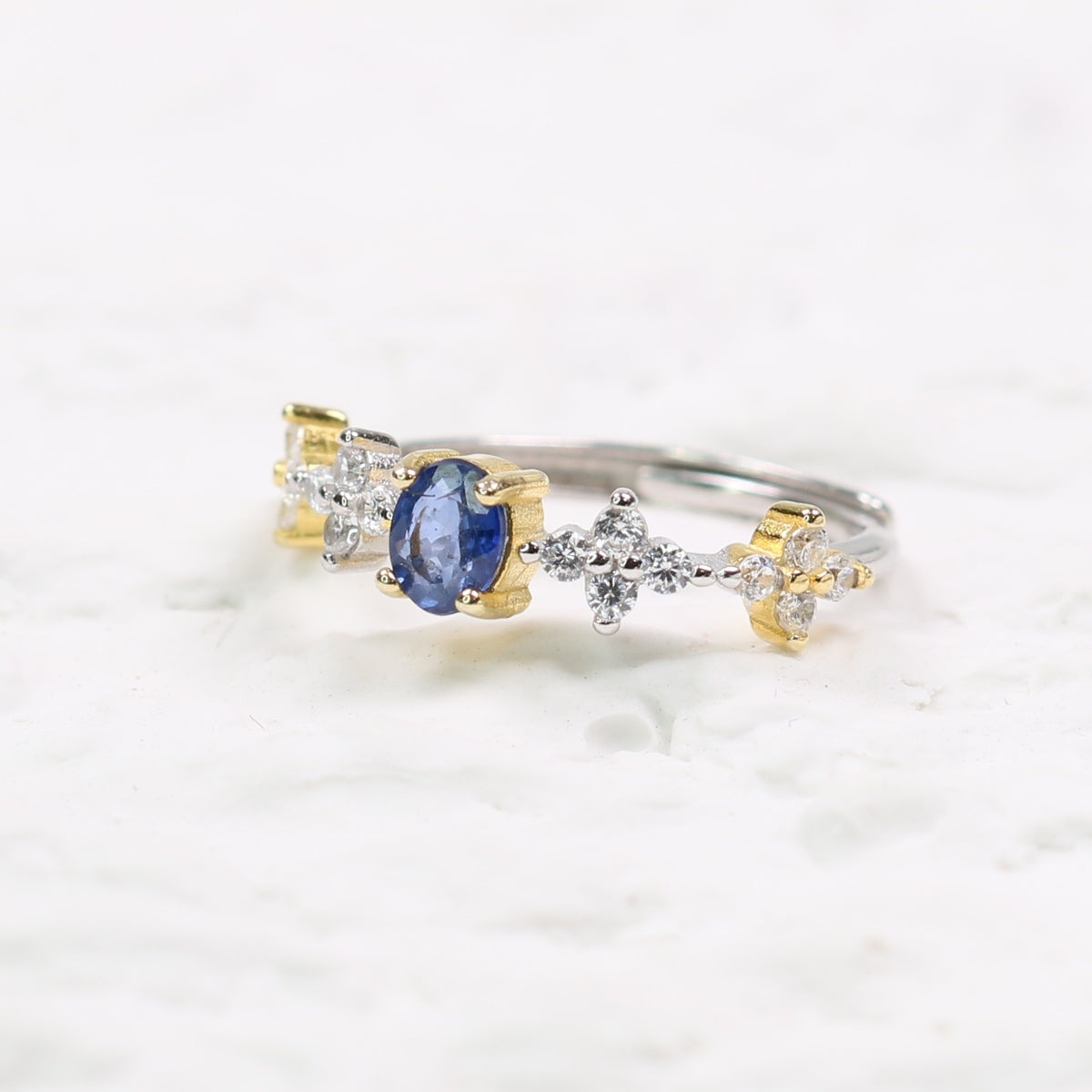 DP1144-19 S925 Silver Natural Sapphire Ring